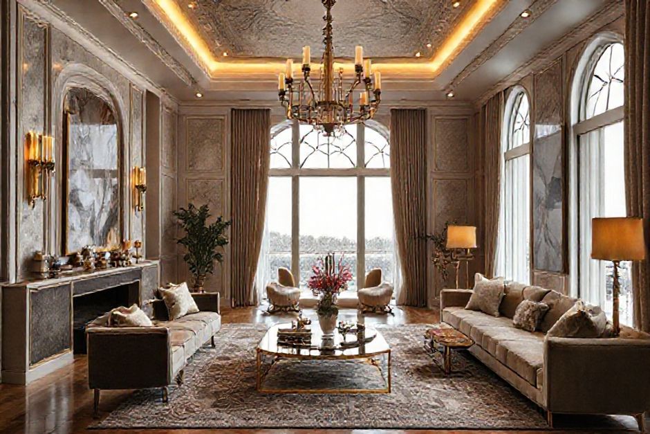 Трендовые гостиные: модульные диваны, радиусные формы, низкие столы, арт-объекты