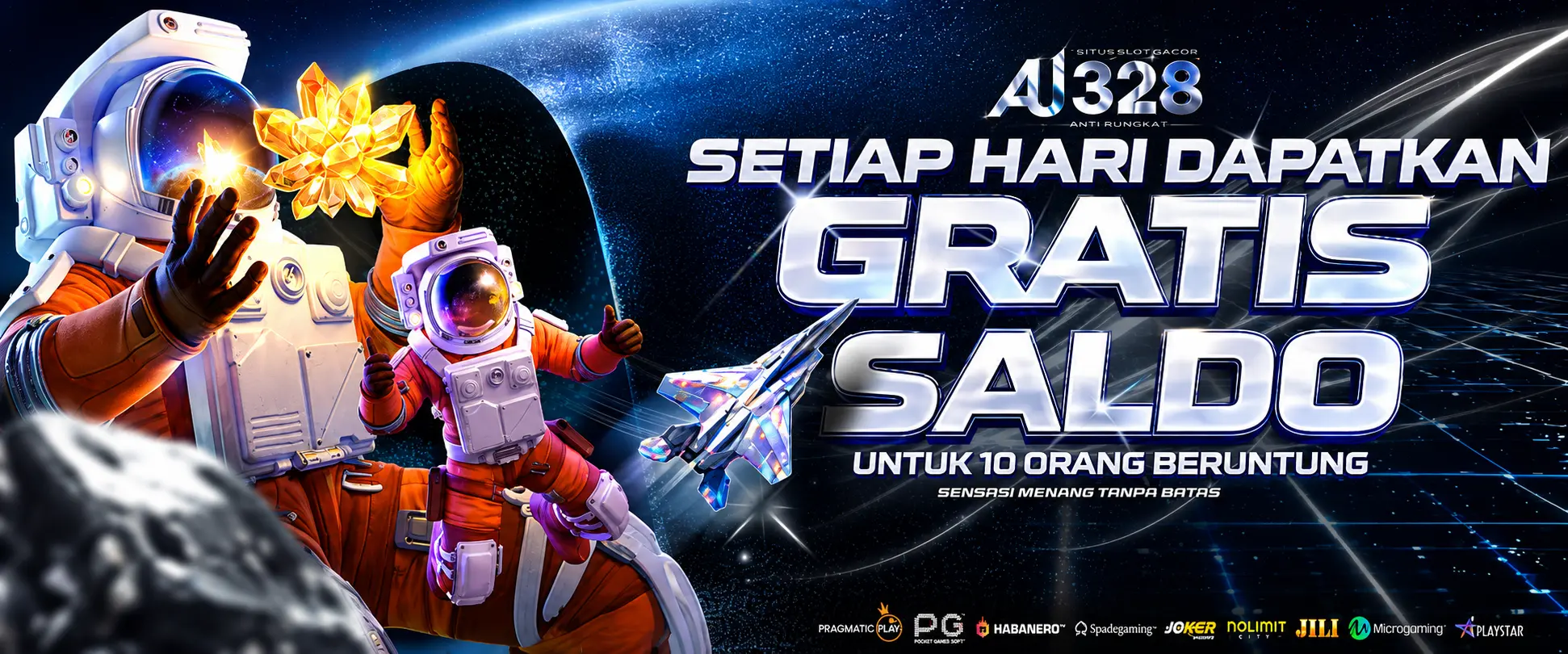 SALDO GRATIS SETIAP HARI UNTUK 10 ID BERUNTUNG AU328