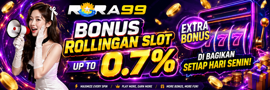 BONUS ROLLINGAN SLOT UP TO 0,7%