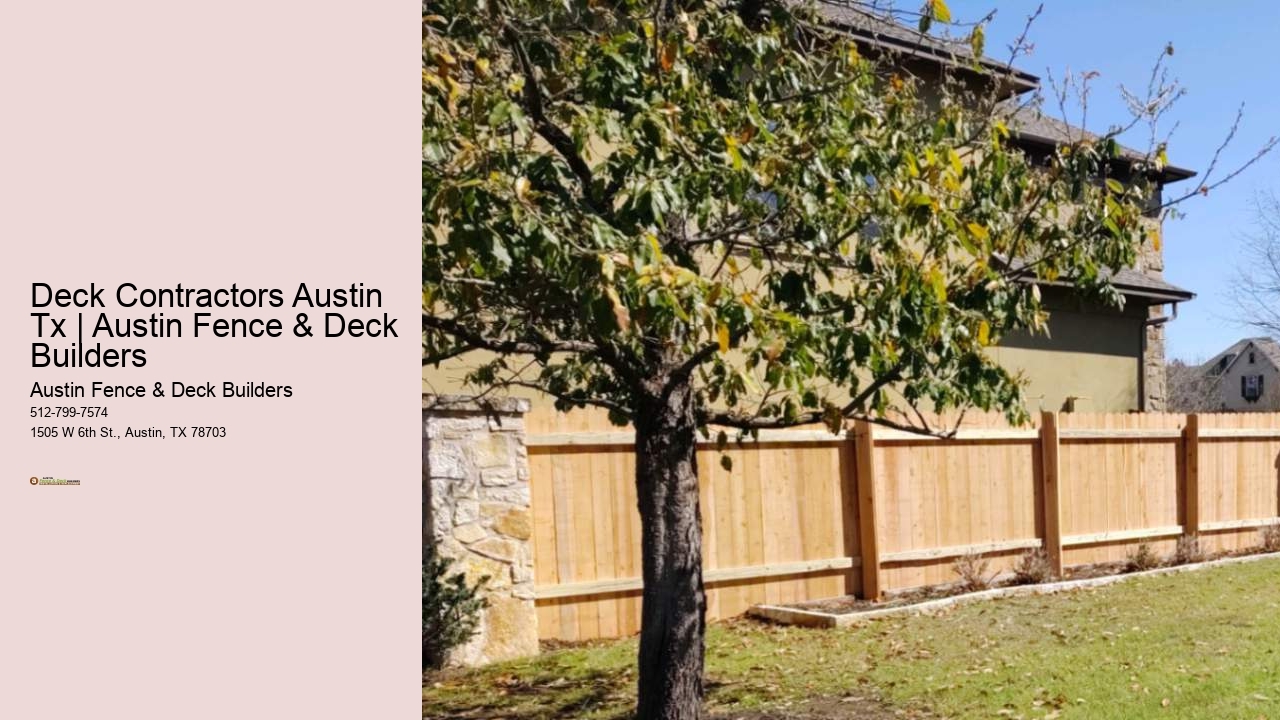 Deck Contractors Austin Tx | Austin Fence & Deck Builders