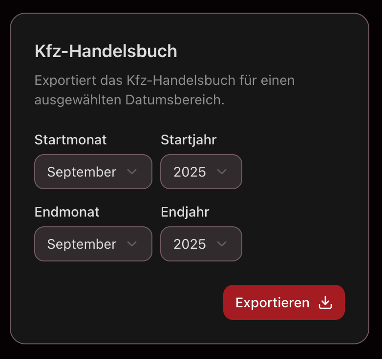 KFZ-Handelsbuch – Vorschau
