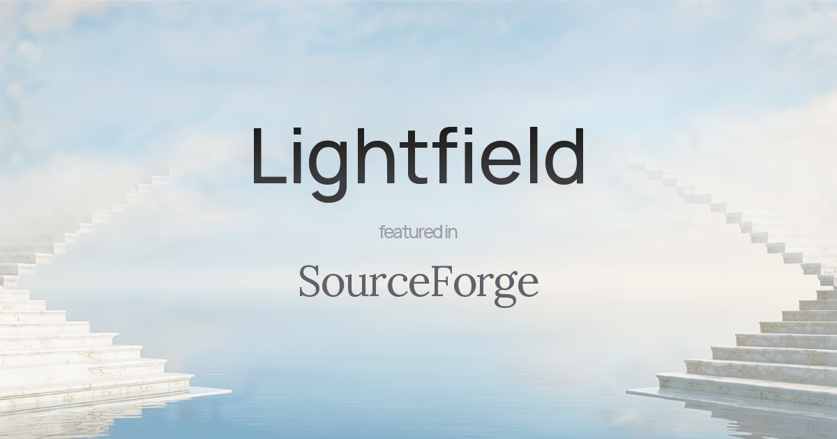 Lightfield featured in SourceForge