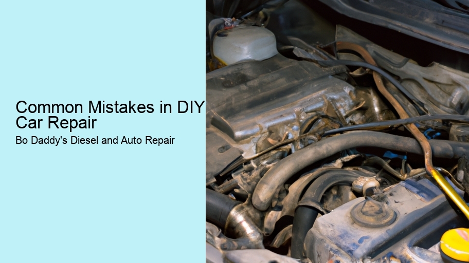 Common Mistakes in DIY Car Repair  