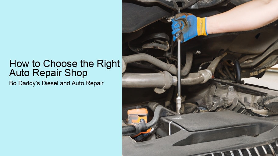 How to Choose the Right Auto Repair Shop  