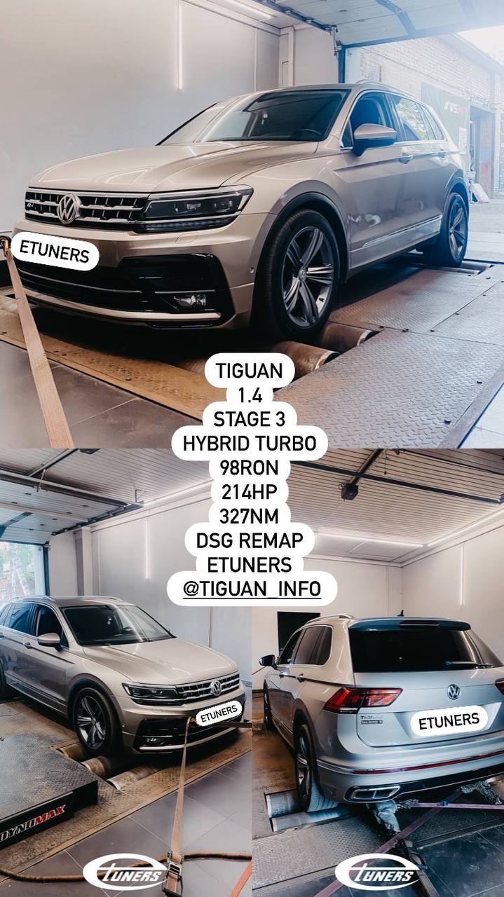 Tuning Tiguan 1.4: powerful hybrid turbo for speed!
