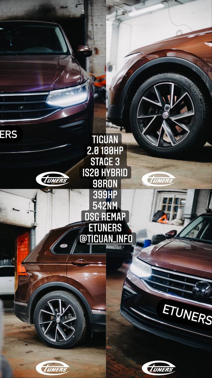 Tiguan 2.0 Stage 3: maximum power and results on the dynamometer!