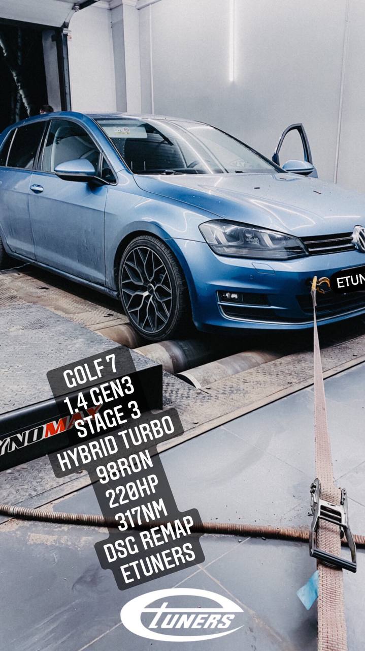 Golf 7 1.4 with a hybrid turbo: incredible results!