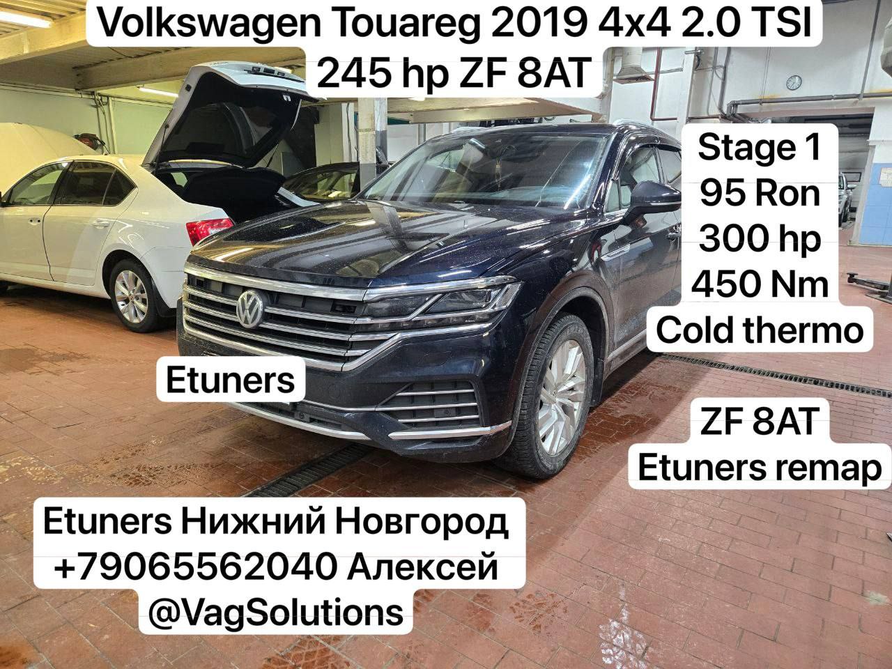 Volkswagen Touareg 2019 Stage 1: +55 hp and +100 Nm!