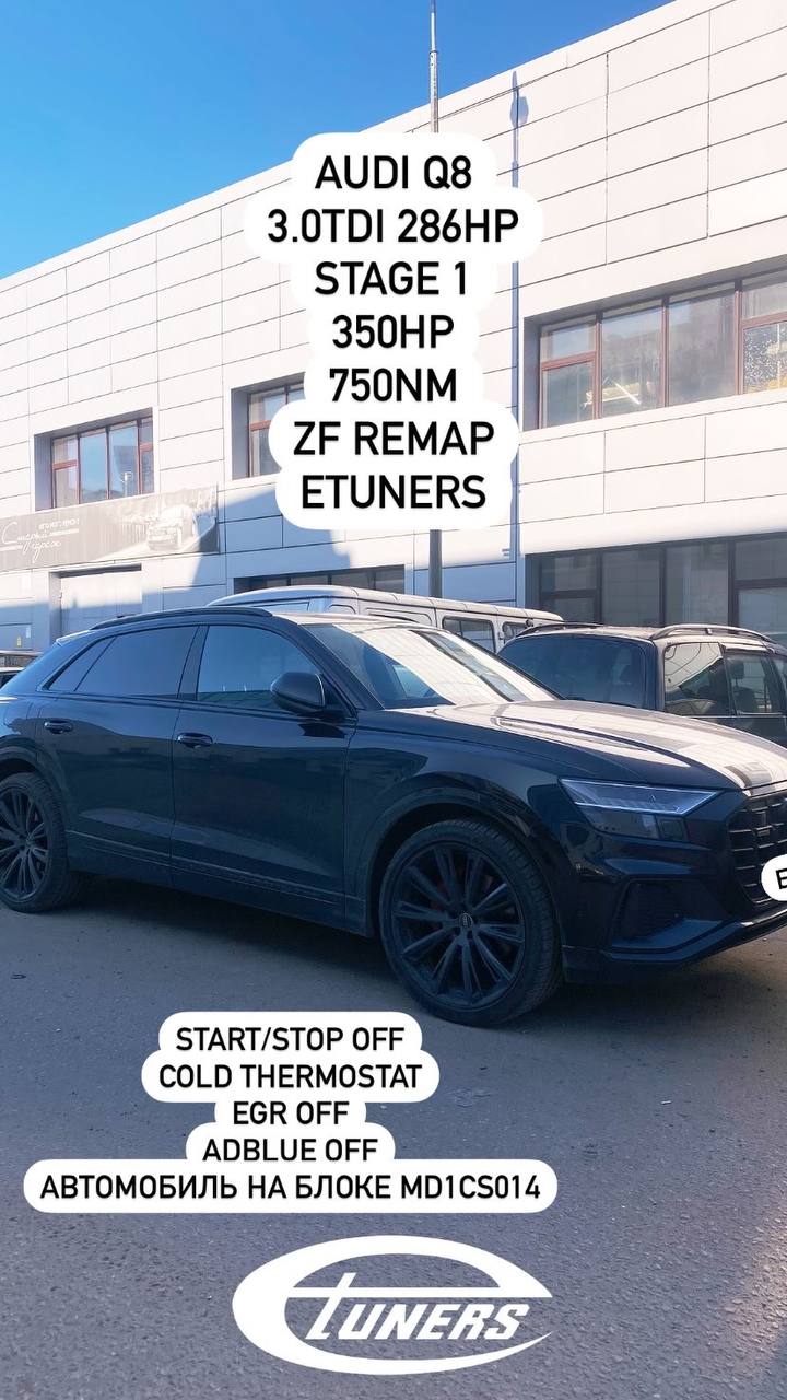 Audi Q8 3.0 TDI Stage 1: +50 hp and +80 Nm