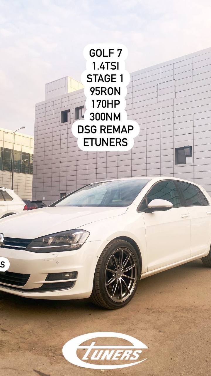 Golf 7 1.4 TSI Stage 1: Increase in power and torque