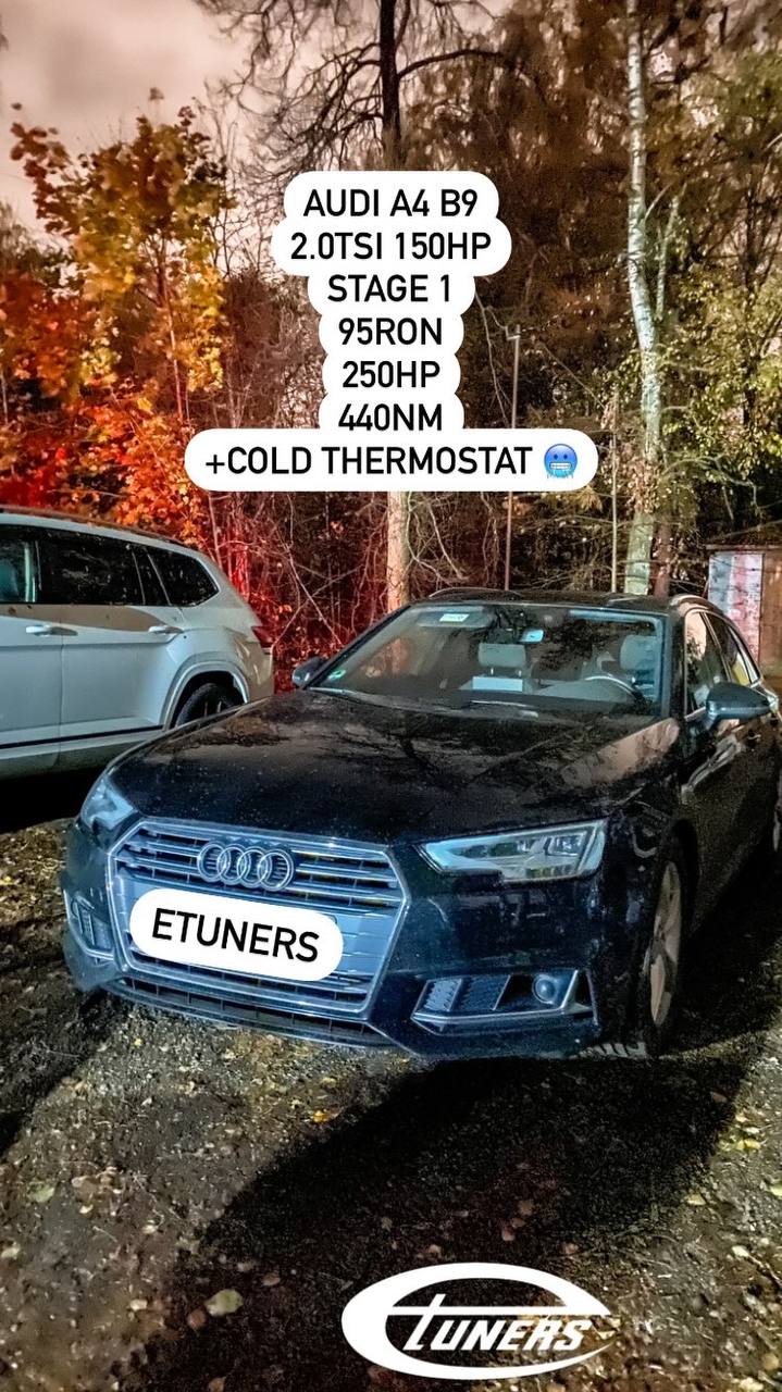 Audi A4 B9 2.0 TSI Stage 1: +40 HP and +70 Nm