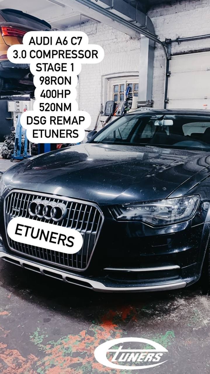 Audi A6 C7 3.0 compressor Stage 1: increase in power and torque