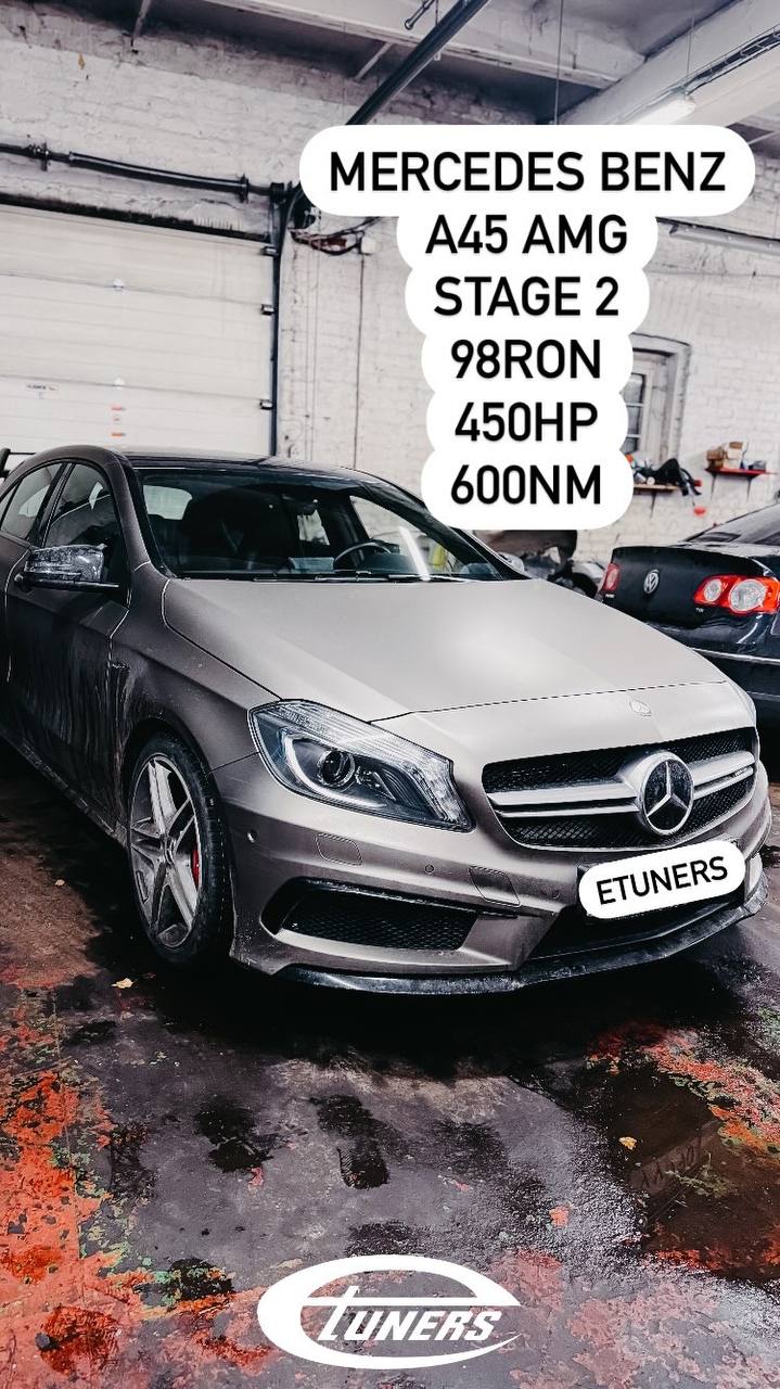 Mercedes A45 AMG Stage 2: power up to 400 hp.