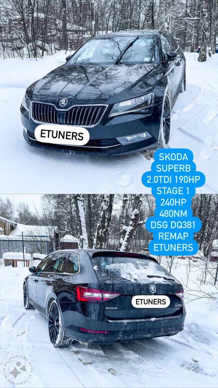 Skoda Superb 2.0 TDI Stage 1: +30 hp and +70 Nm