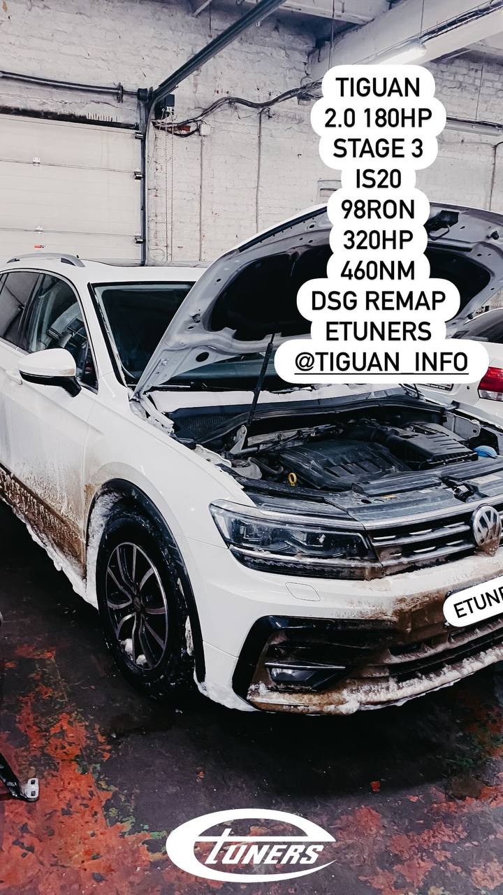 Tiguan 2.0 Stage 3: increase to 180 hp and power on the road