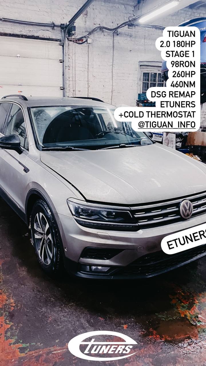Tiguan 2.0 180 hp Stage 1: Increase in power and torque