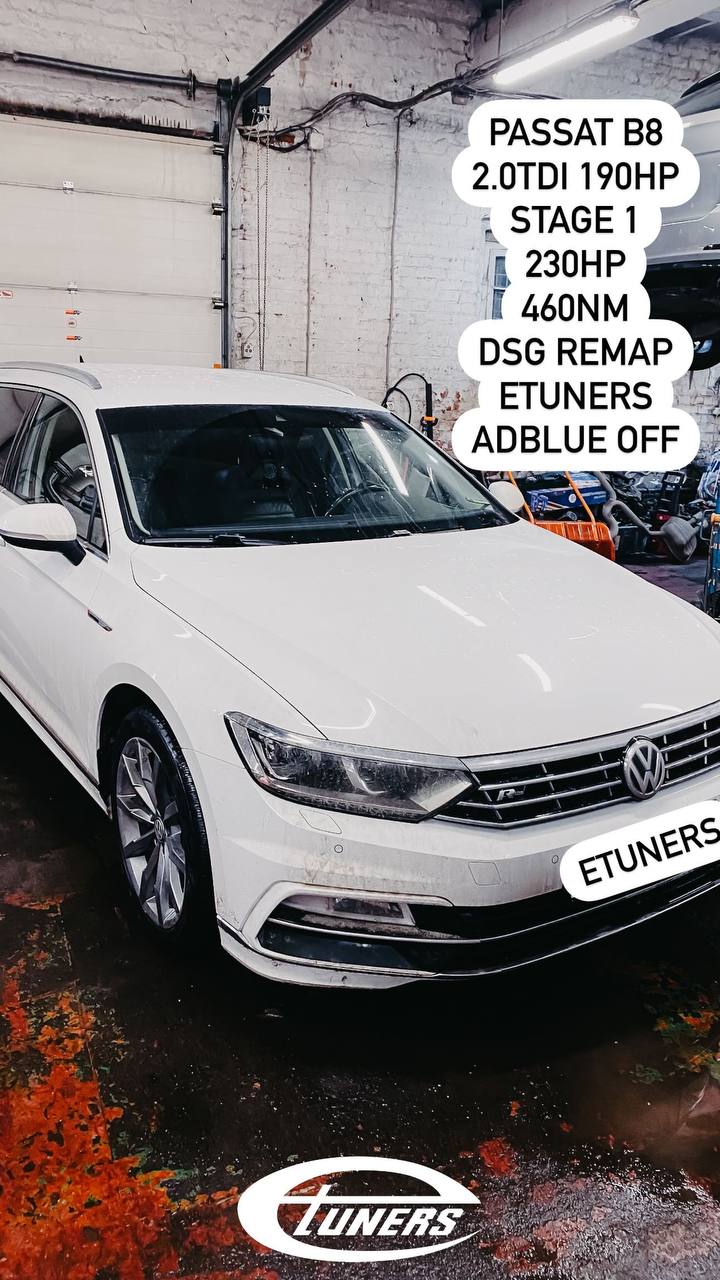 Passat B8 2.0 TDI Stage 1: +30 HP and +70 Nm