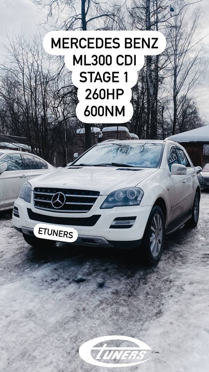 Mercedes-Benz ML300 Stage 1: Increase in power and torque