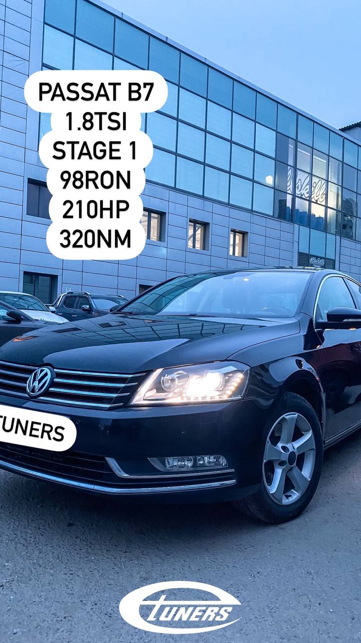Volkswagen Passat B7 1.8 TSI Stage 1: +30 hp and +50 Nm