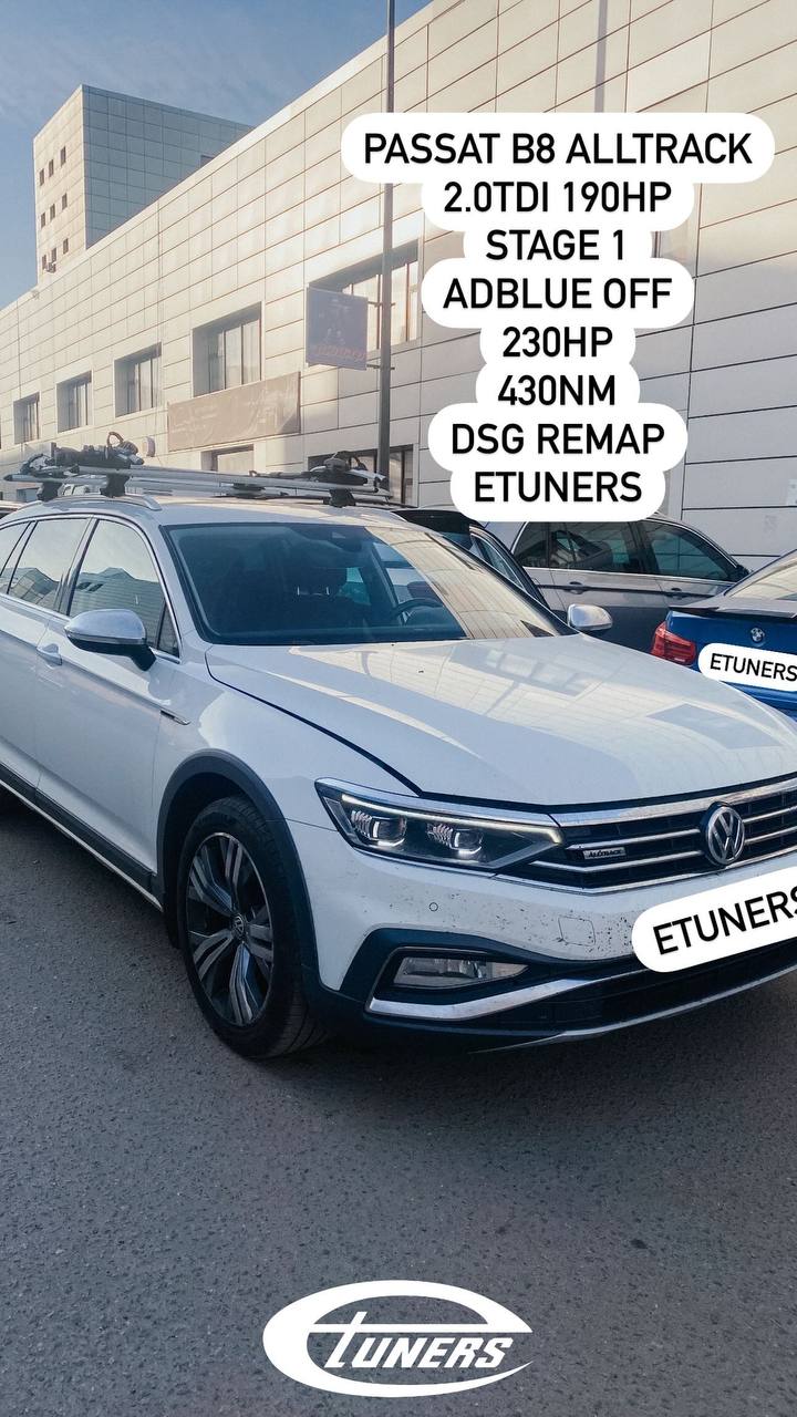 Passat B8 Alltrack 2.0 TDI Stage 1: +30 hp and +70 Nm