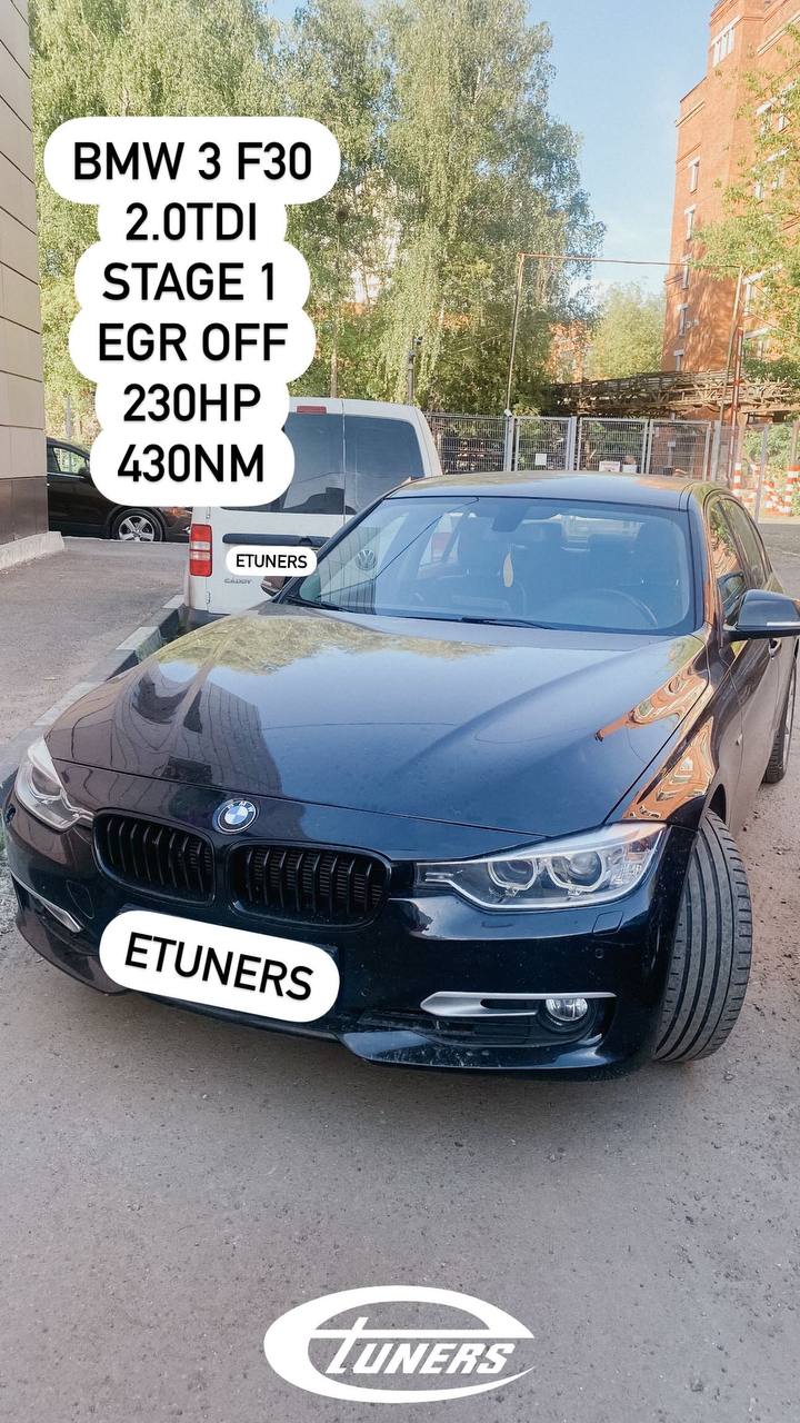BMW 3 F30 2.0 TDI Stage 1: Increase in power and torque