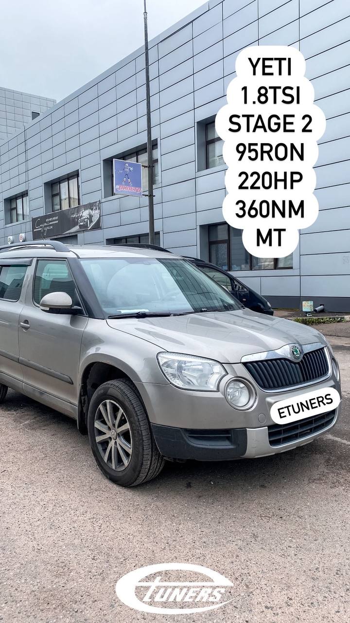 Yeti 1.8 TSI Stage 2: Increase in power and torque