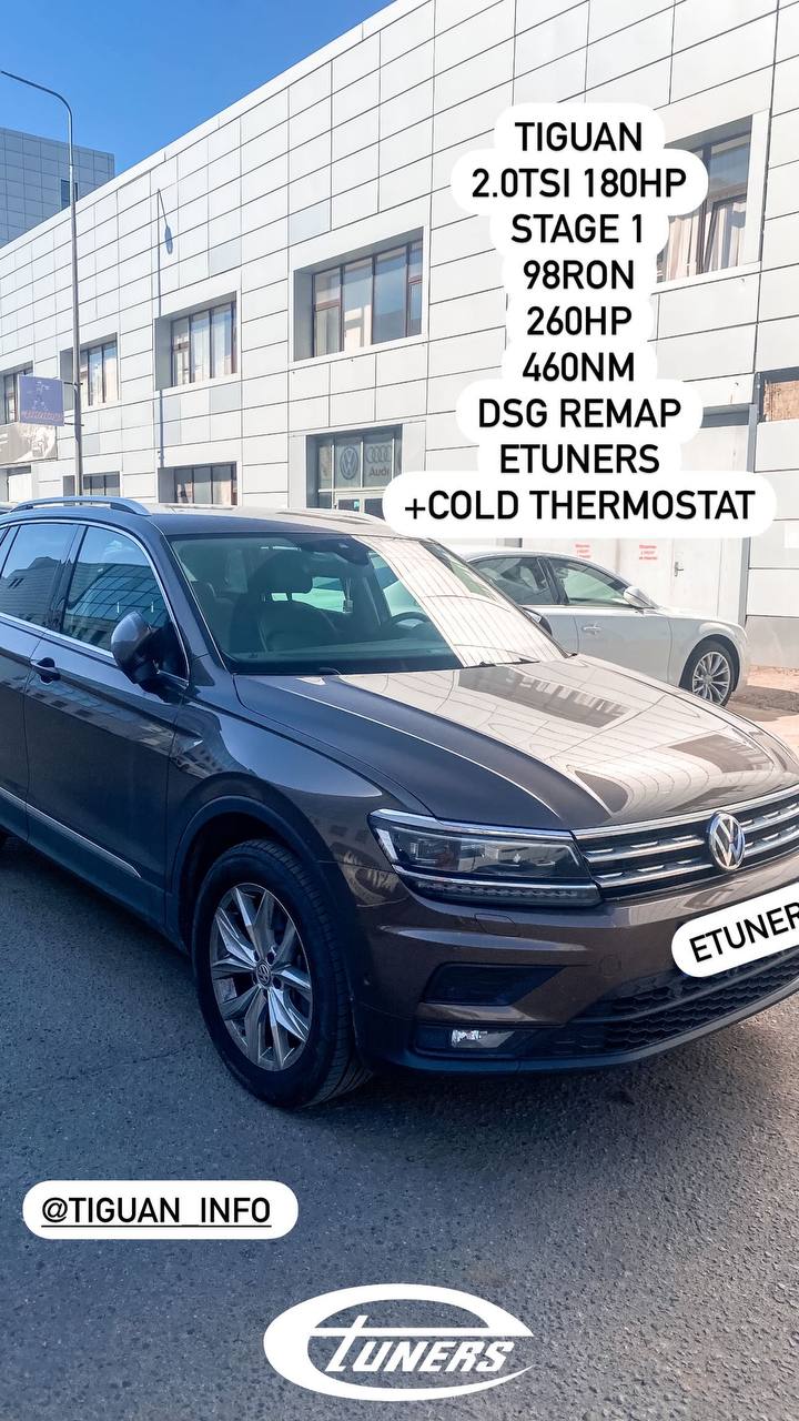 Tiguan 2.0 TSI 180 HP: Power increase at Stage 1