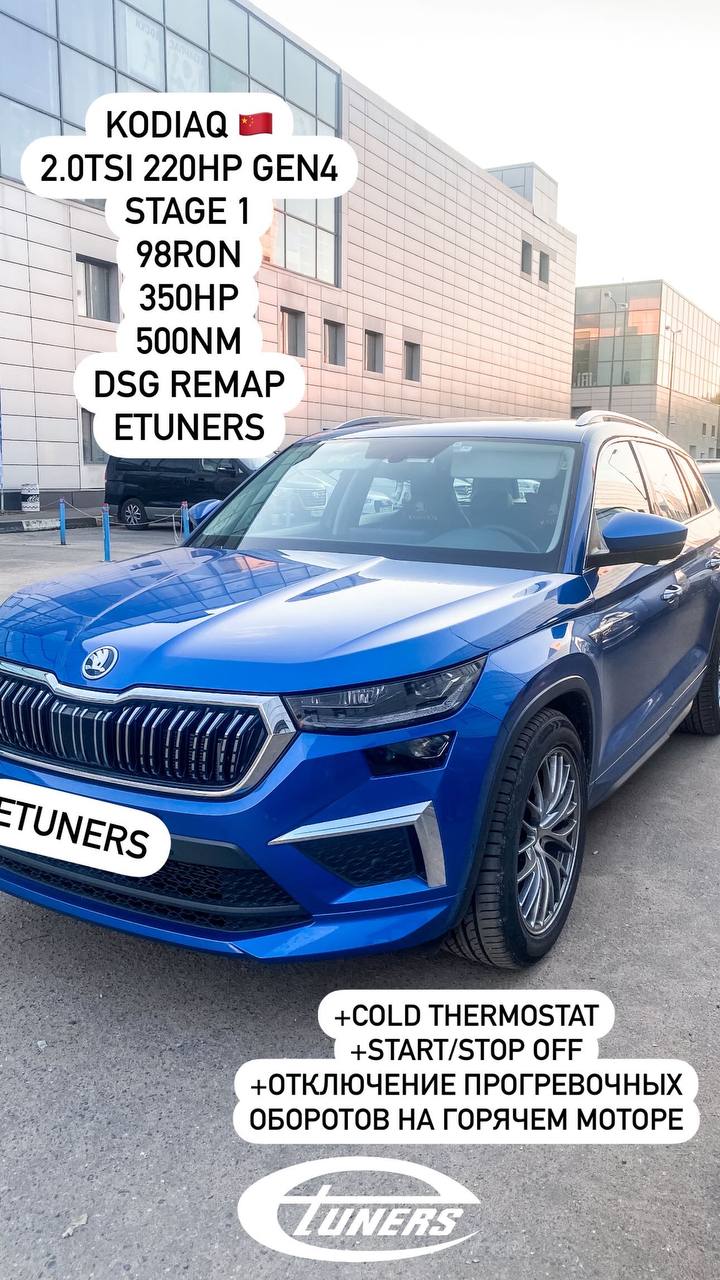 Skoda Kodiaq 2.0 TSI Stage 1: Increase in power to 210 hp.