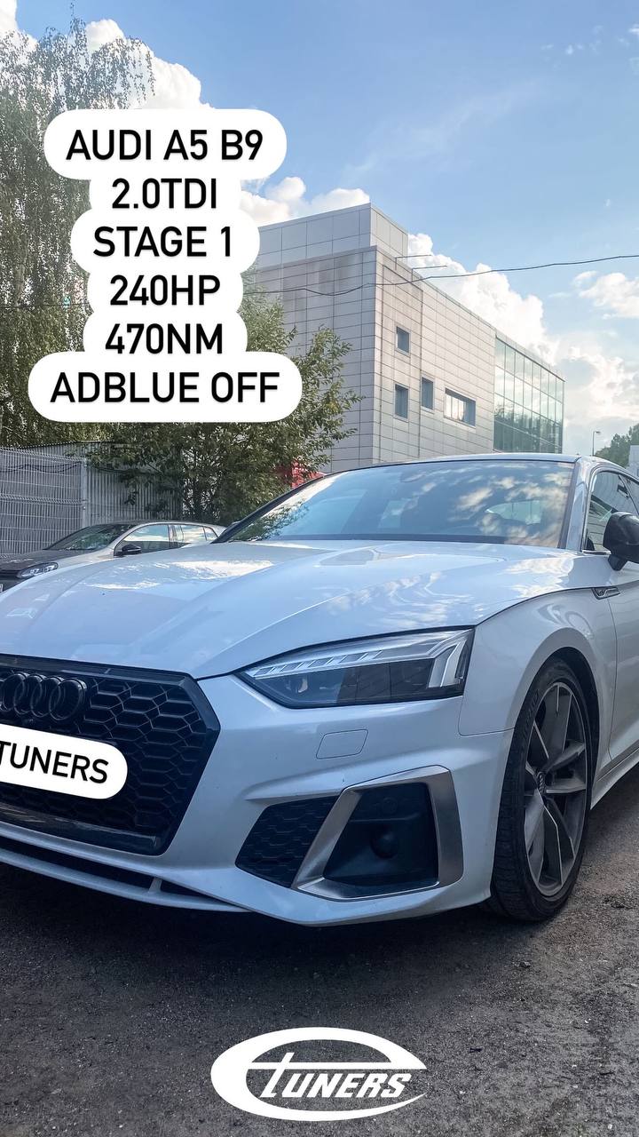 Audi A5 B9 2.0 TDI Stage 1: +30 hp and +80 Nm