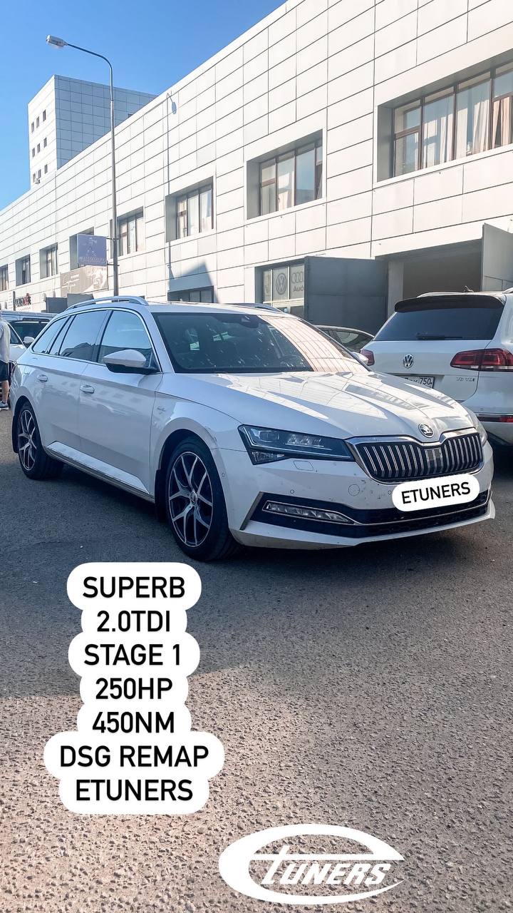 Skoda Superb 2.0 TDI Stage 1: +30 HP and +70 Nm