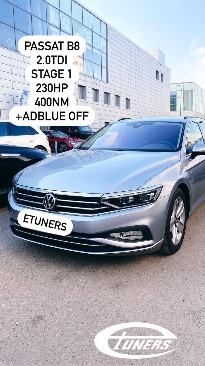 Passat B8 2.0 TDI Stage 1: +30 hp and +70 Nm