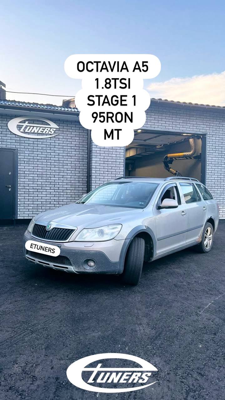 Skoda Octavia A5 1.8 TSI Stage 1: power increase of 30 hp.
