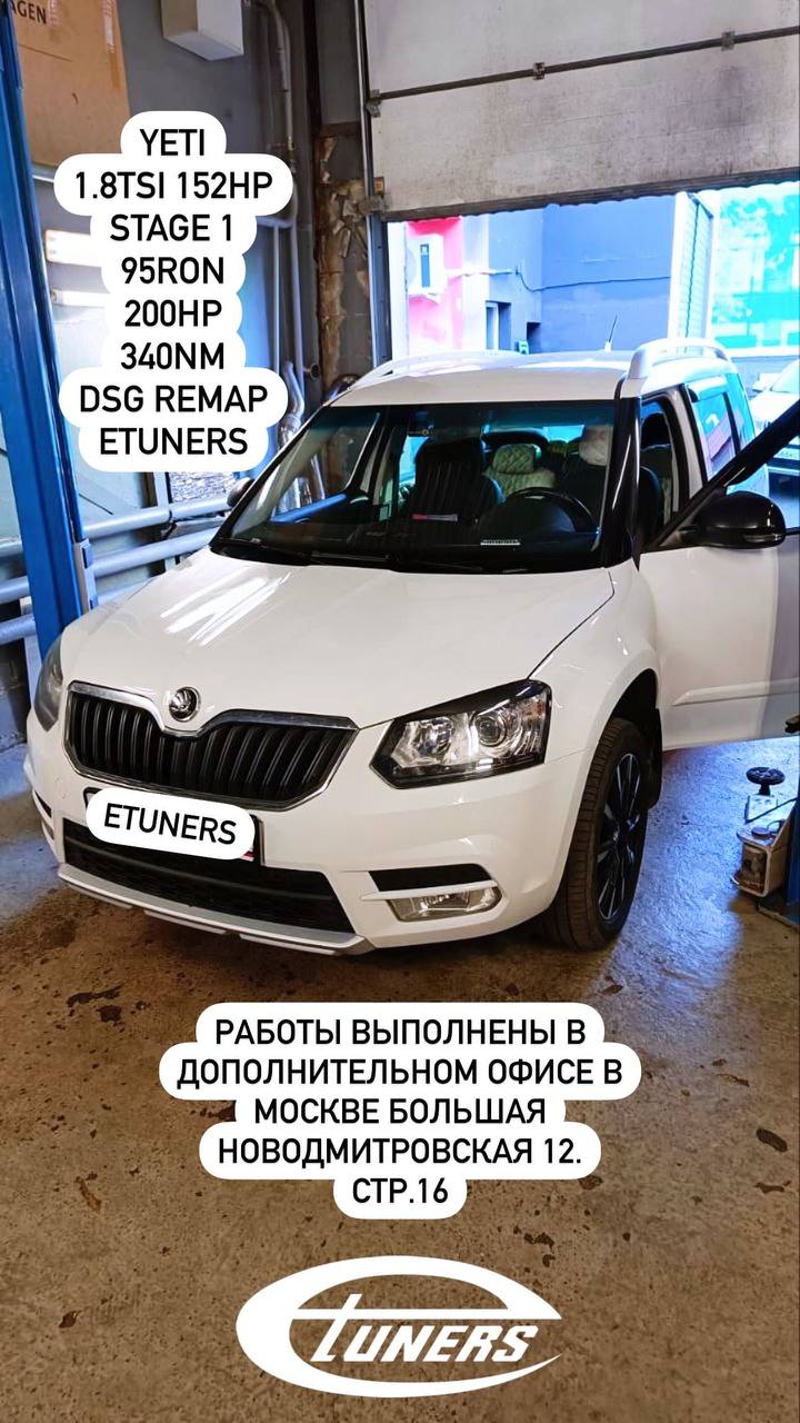 Yeti 1.8 TSI Stage 1: +30 hp and +50 Nm