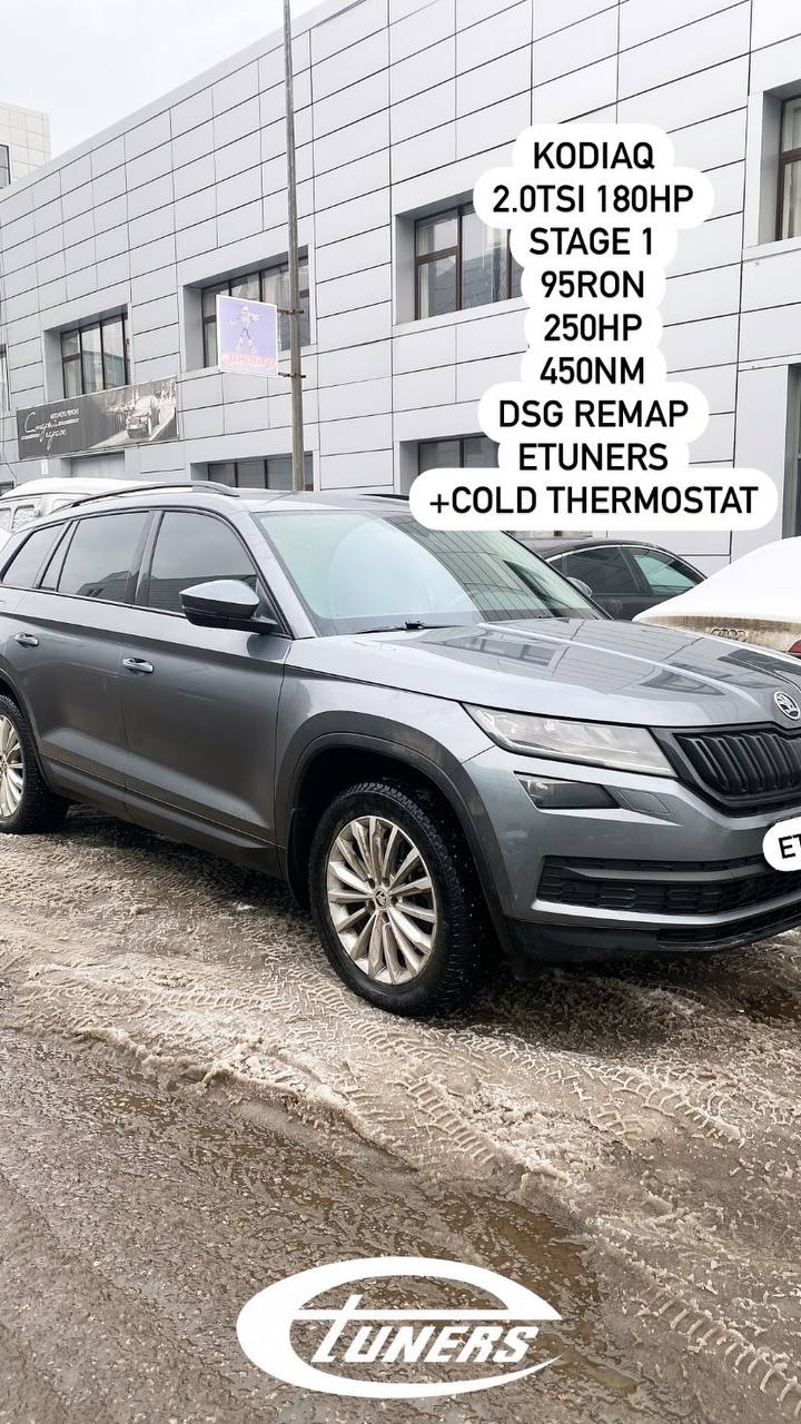 Kodiaq 2.0 TSI Stage 1: +30 hp to 180 hp.