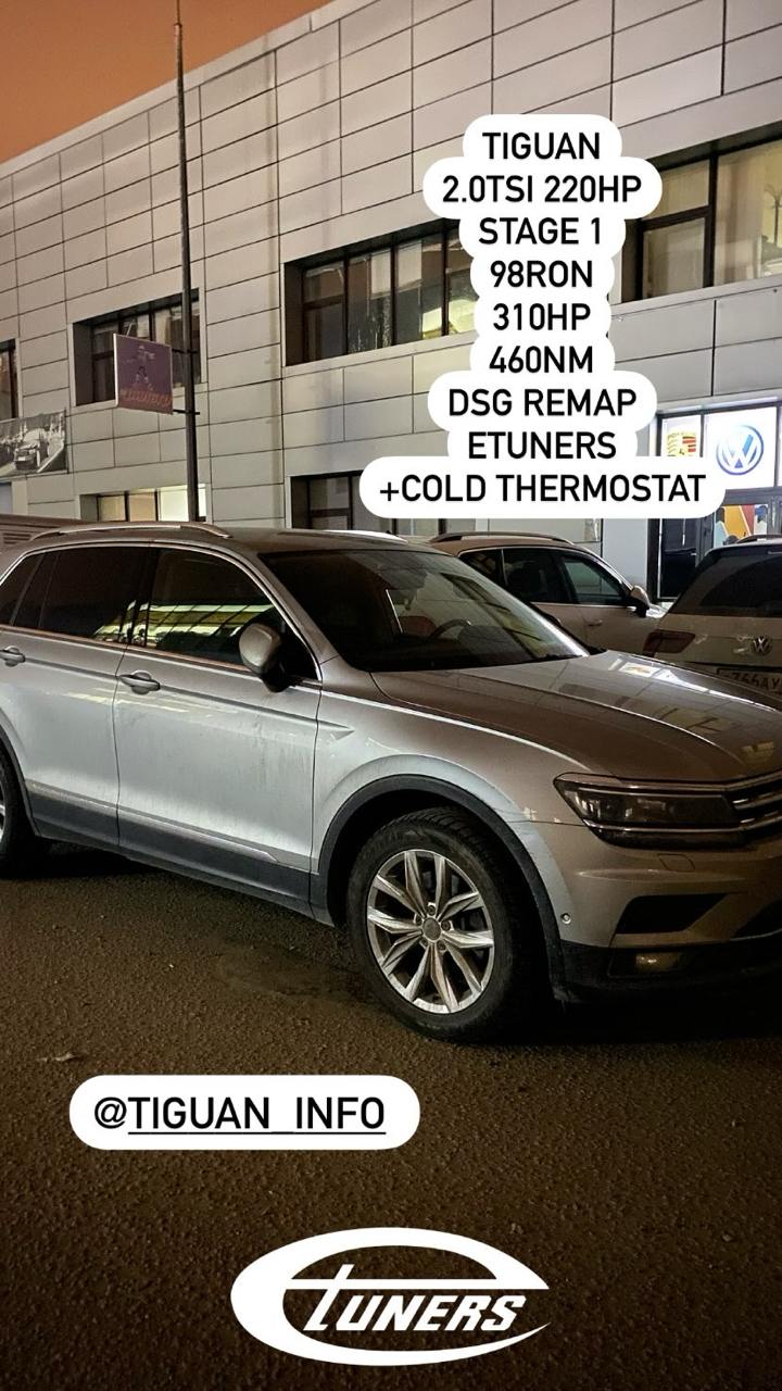 Tiguan 2.0 TSI Stage 1: 220 hp and maximum power