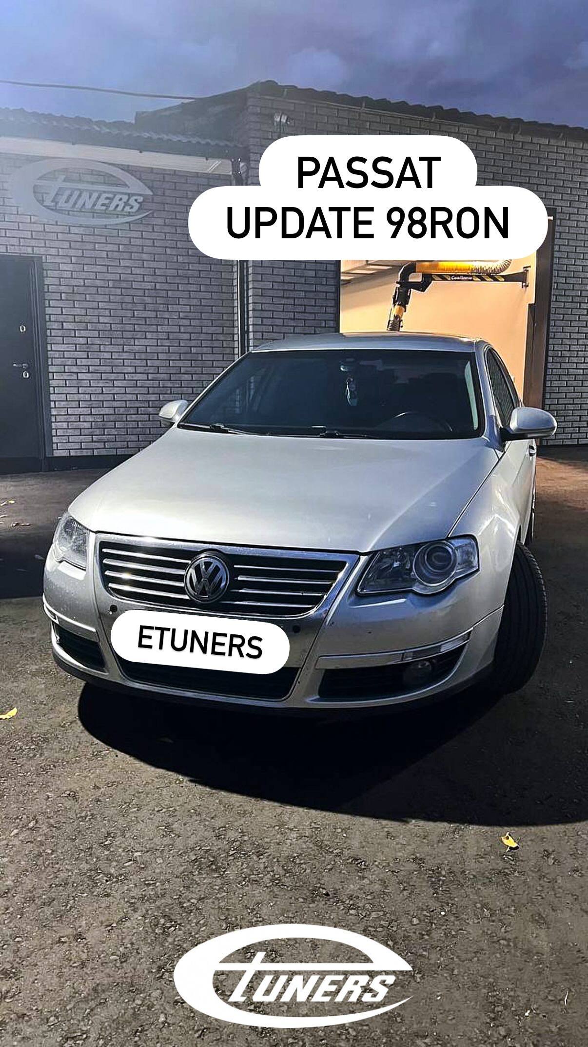 Volkswagen Passat B6 chip tuning on 98RON: new performance capabilities