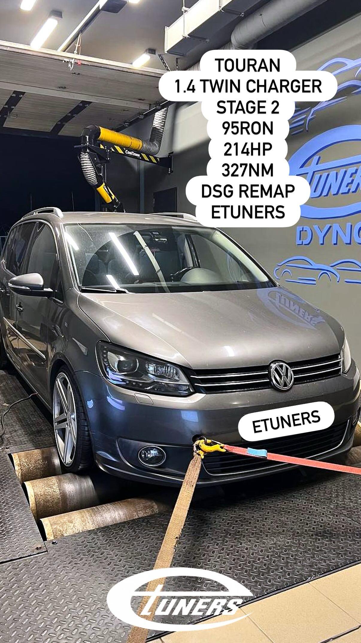 Volkswagen Touran 1.4 TSI Stage 2: 214 hp and 327 Nm