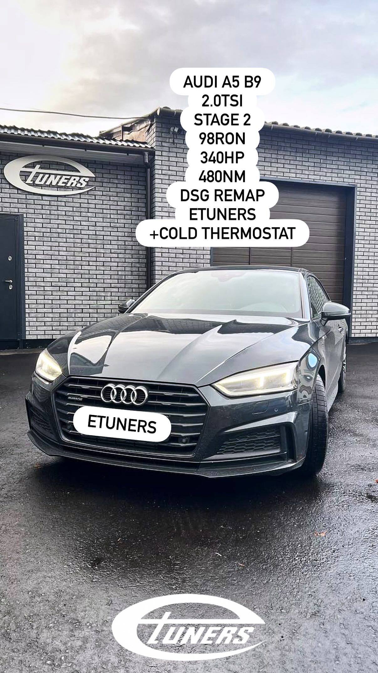Audi A5 B9 2.0 TSI Stage 2: Increase in power and torque