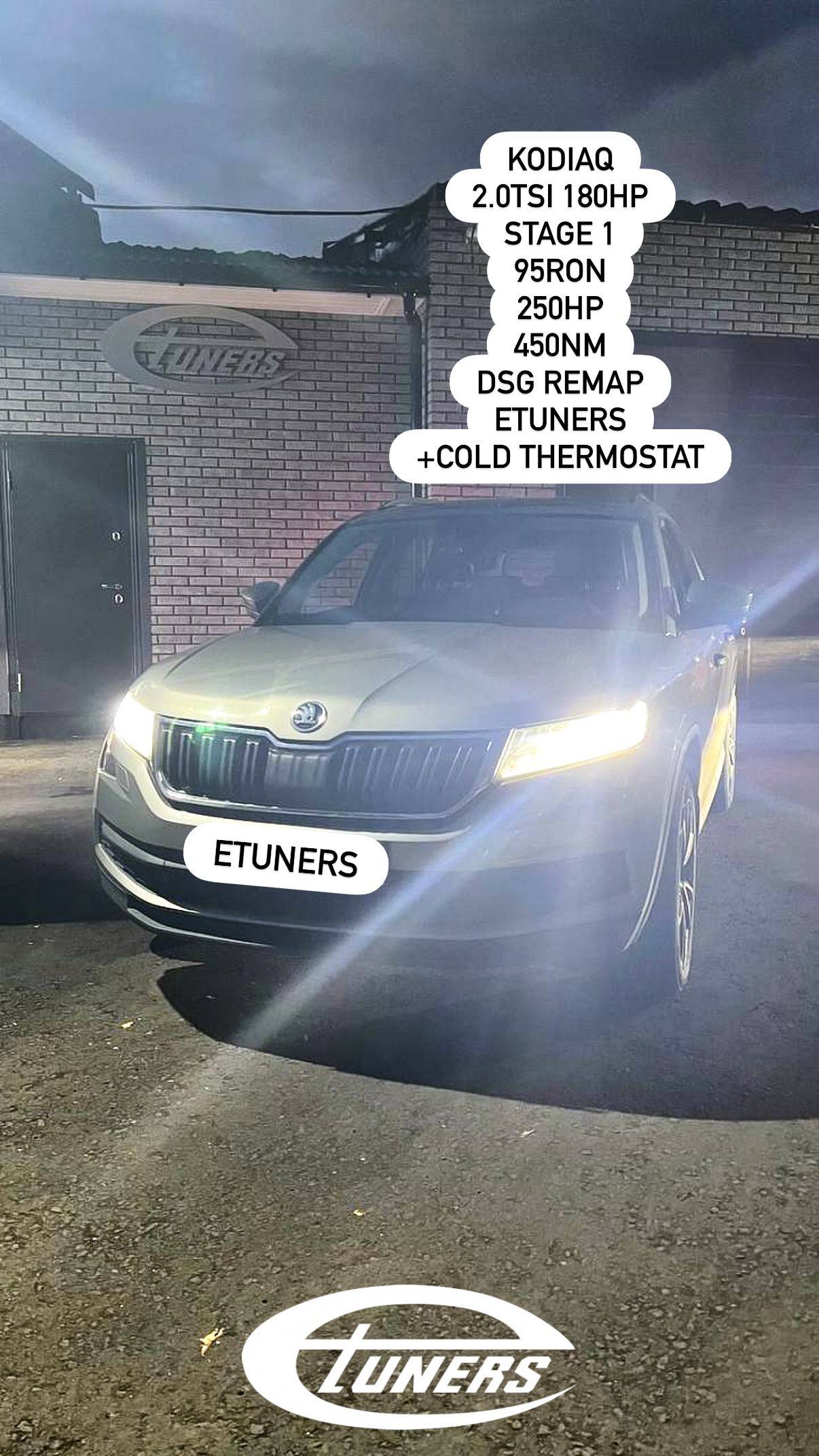 Kodiaq 2.0 TSI Stage 1: Increase to 180 hp.