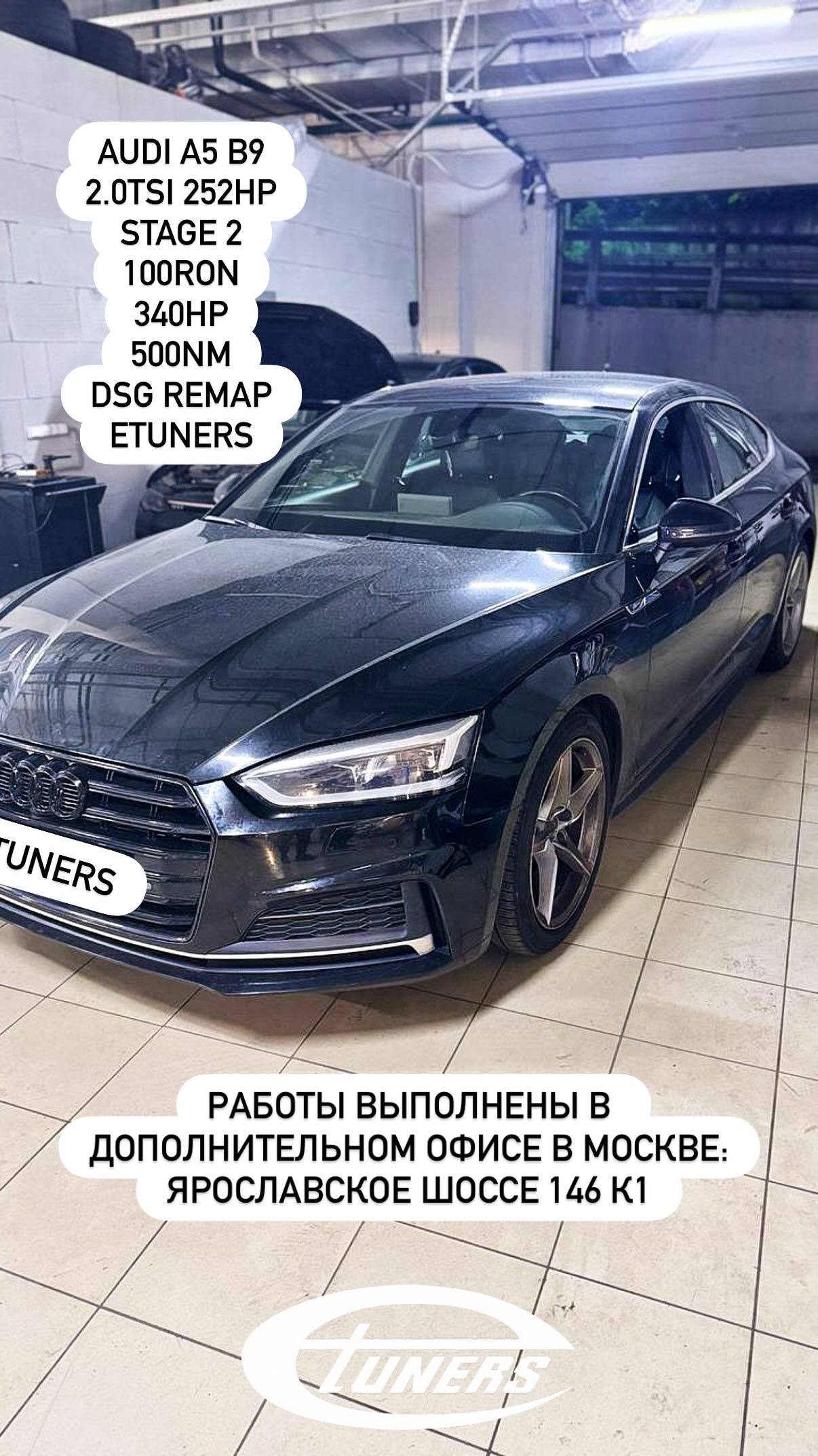 Audi A5 B9 2.0 TSI Stage 2: Increase to 300 hp.