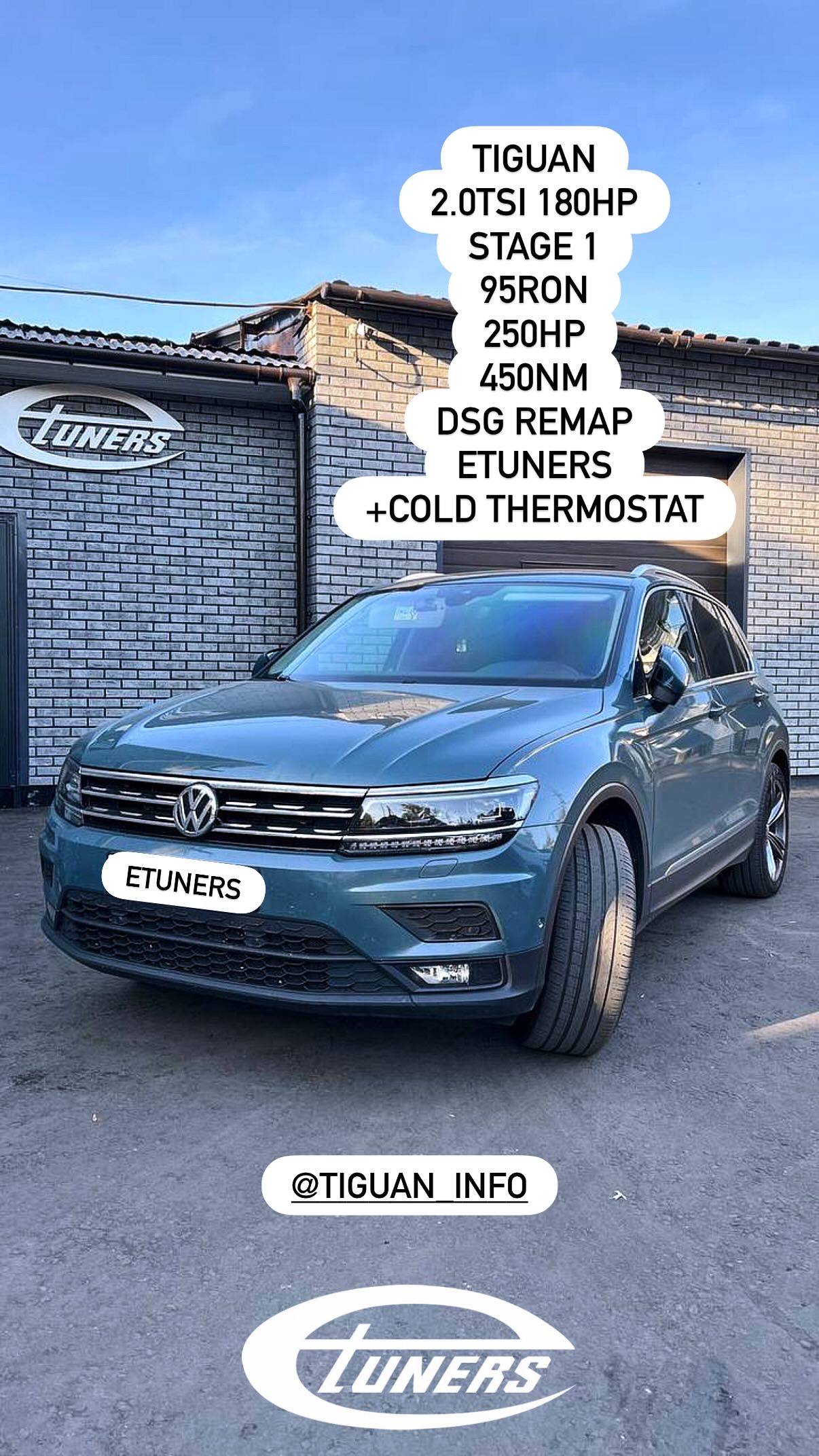 Tiguan 2.0 TSI Stage 1: +20 hp and improved dynamics