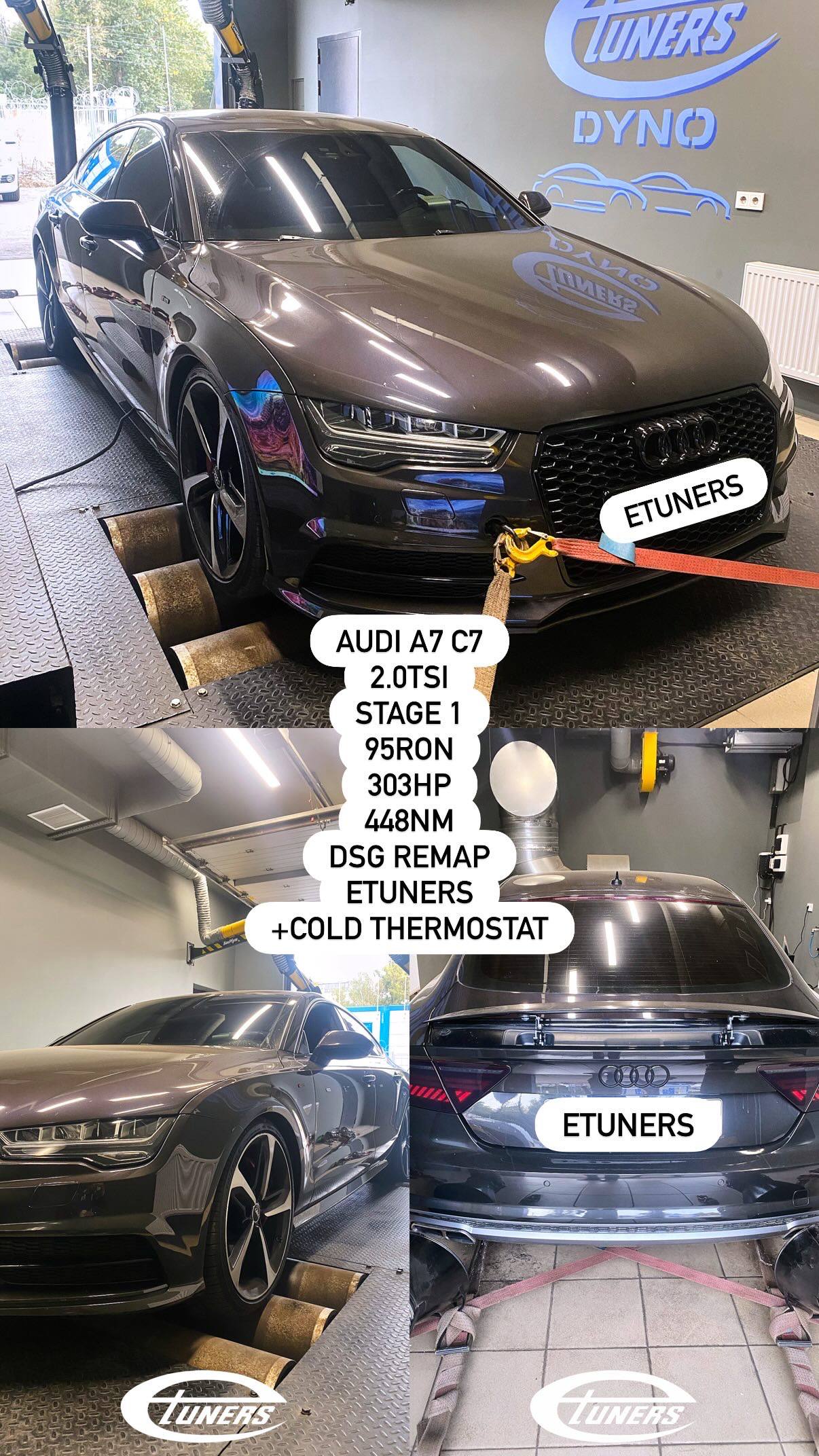 Audi A7 C7 2.0 TSI Stage 1: 303 hp and 448 Nm