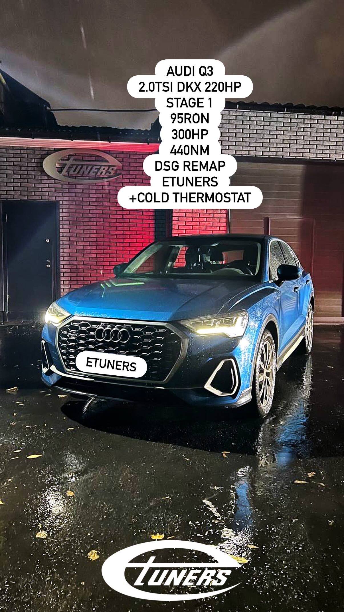 Audi Q3 2.0 TSI Stage 1: +20 hp to 220 hp.