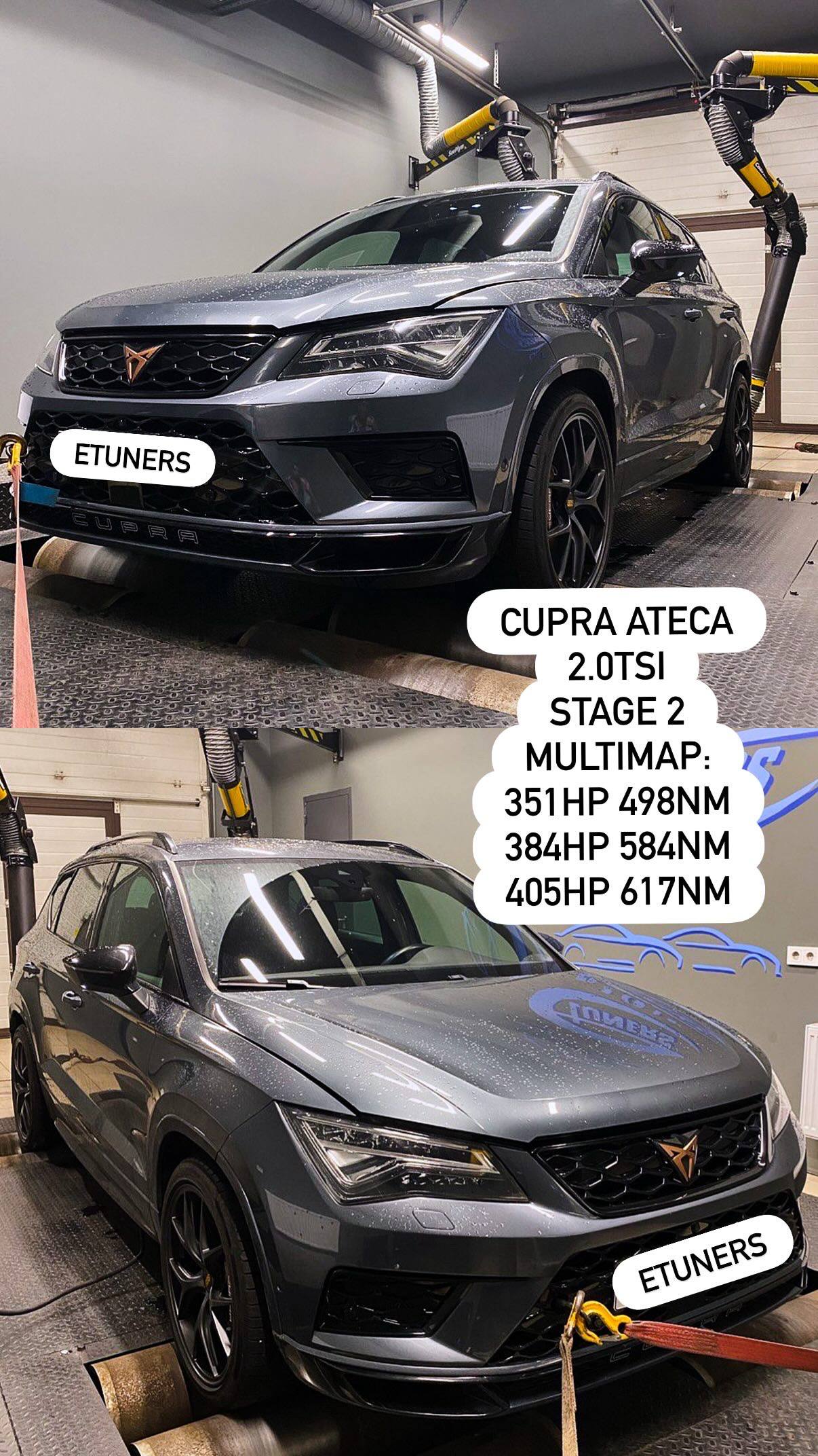 Cupra Ateca 2.0 TSI Stage 2: up to 405 hp and 617 Nm
