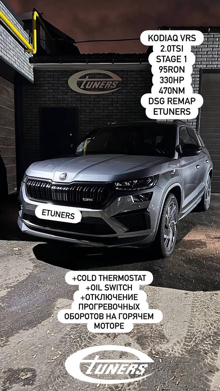 Skoda Kodiaq vRS 2.0 TSI Stage 1: power increase of 30 hp.