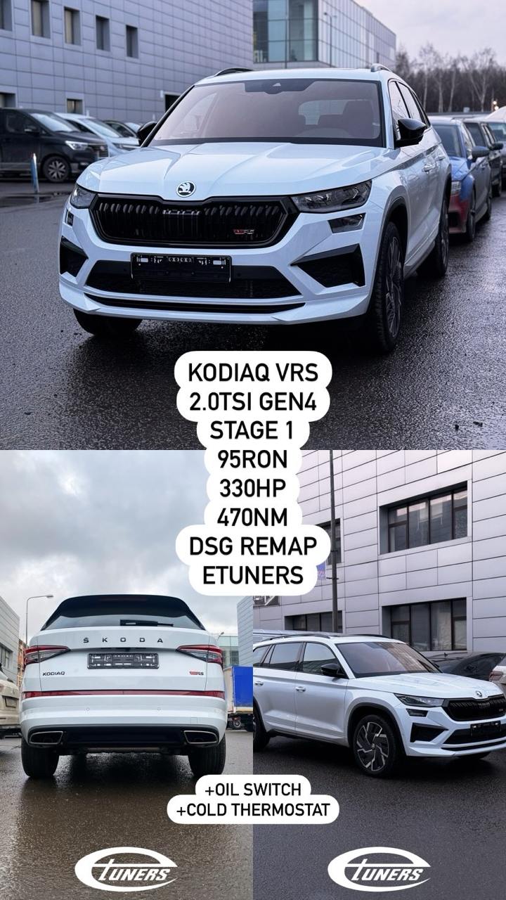Skoda Kodiaq vRS 2.0 TSI Stage 1: Increase in power and torque
