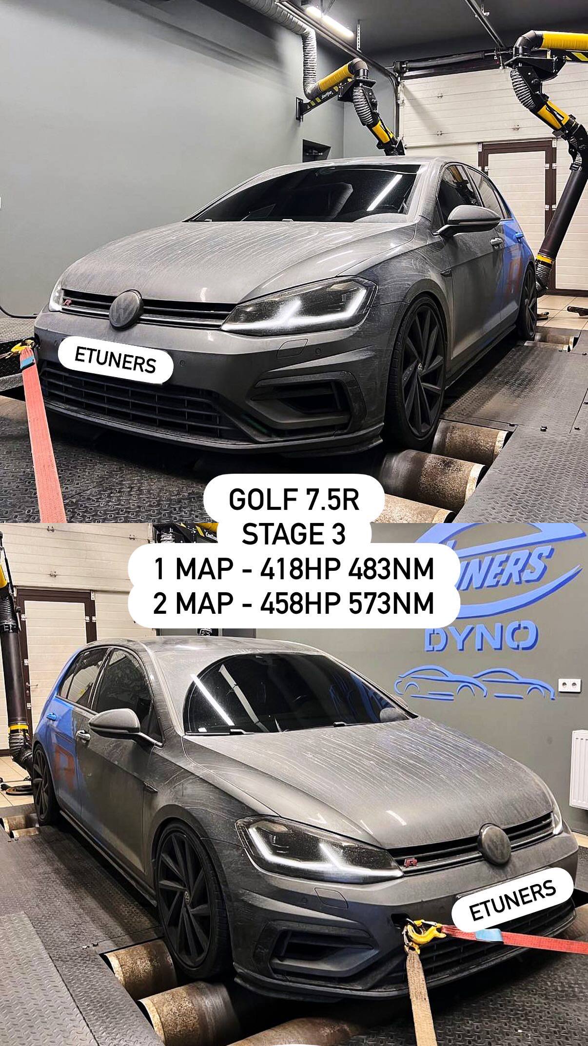 Golf 7.5R Stage 3: up to 458 hp and 573 Nm