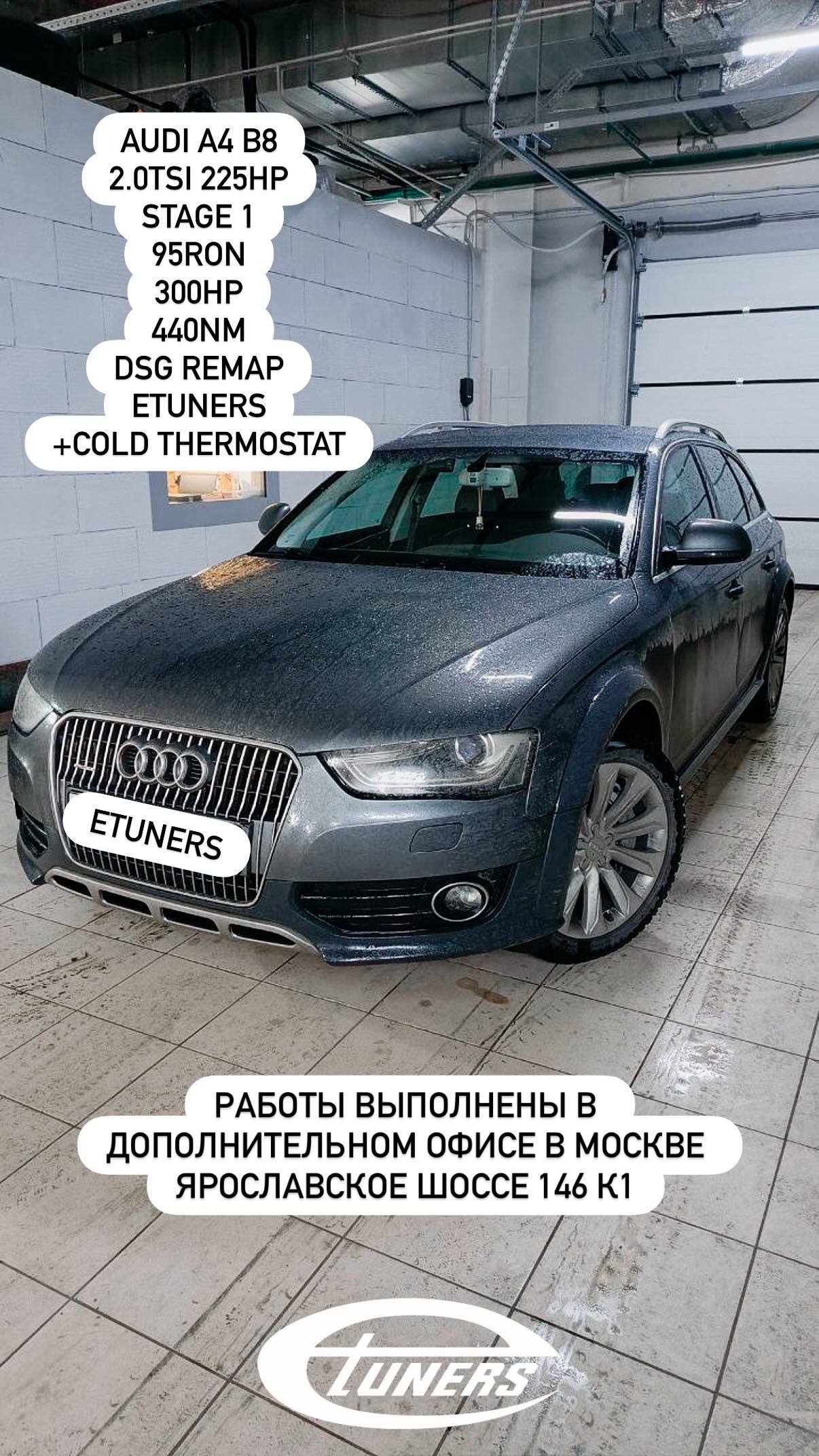 Audi A4 B8 2.0 TSI Stage 1: +25 HP and +40 Nm