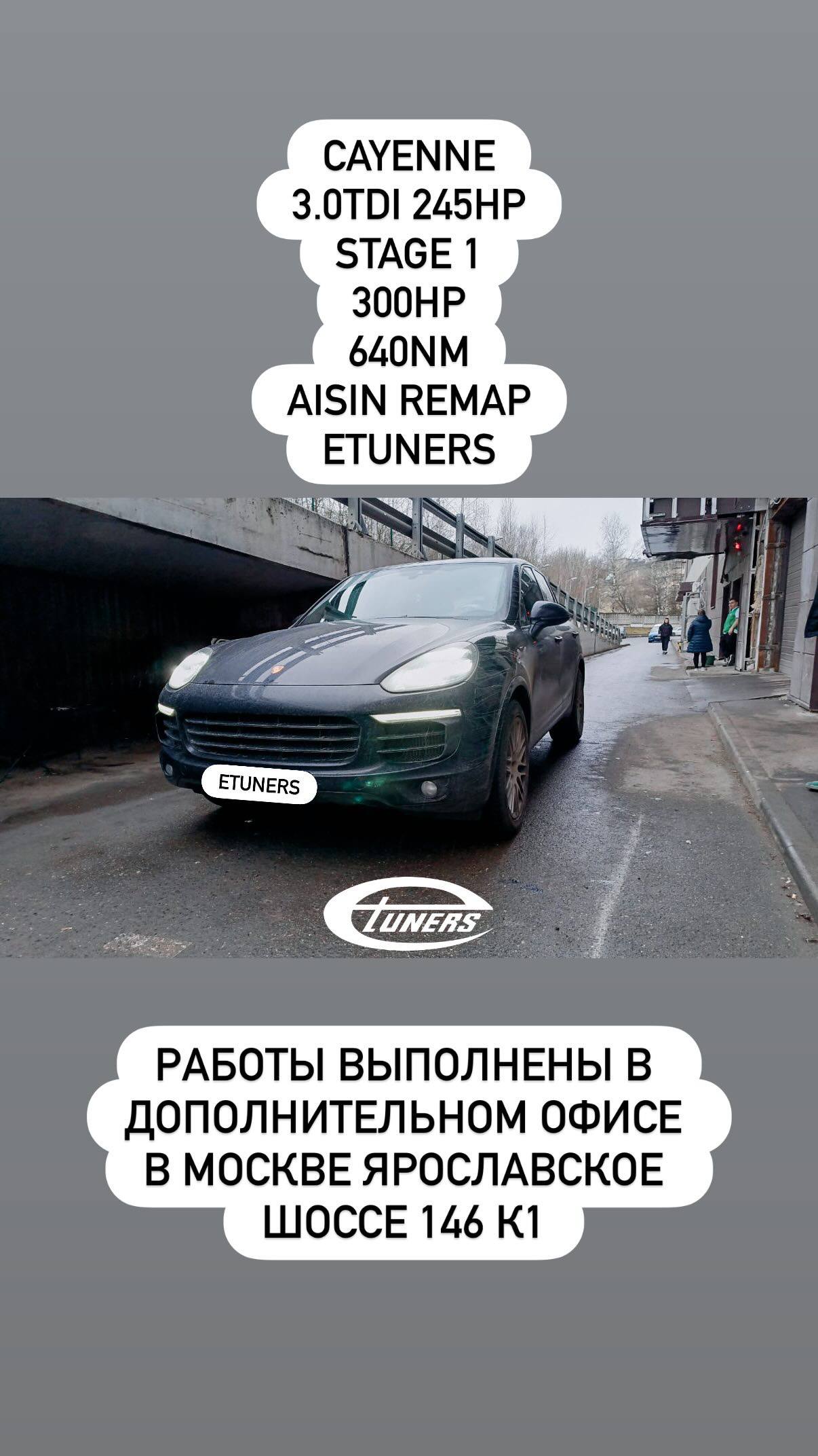 Porsche Cayenne 3.0 TDI Stage 1: +30 hp and +80 Nm