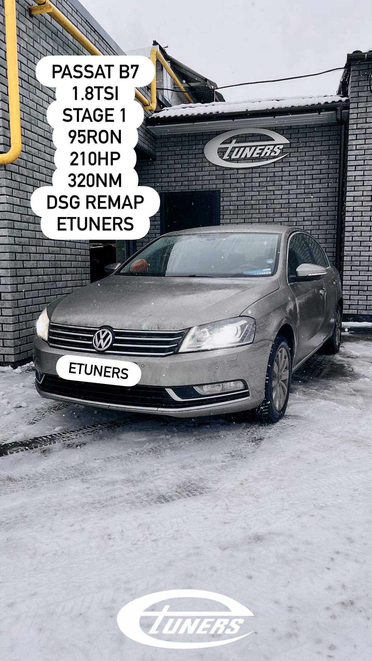 Passat B7 1.8 TSI Stage 1: Increase in power and torque